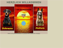 Tablet Screenshot of dobermannzucht.com